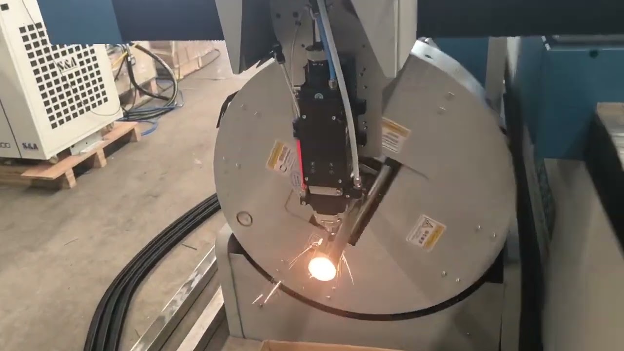 Plate and tube cutting machine ST3-6KW inspection video-tube cutting part-2