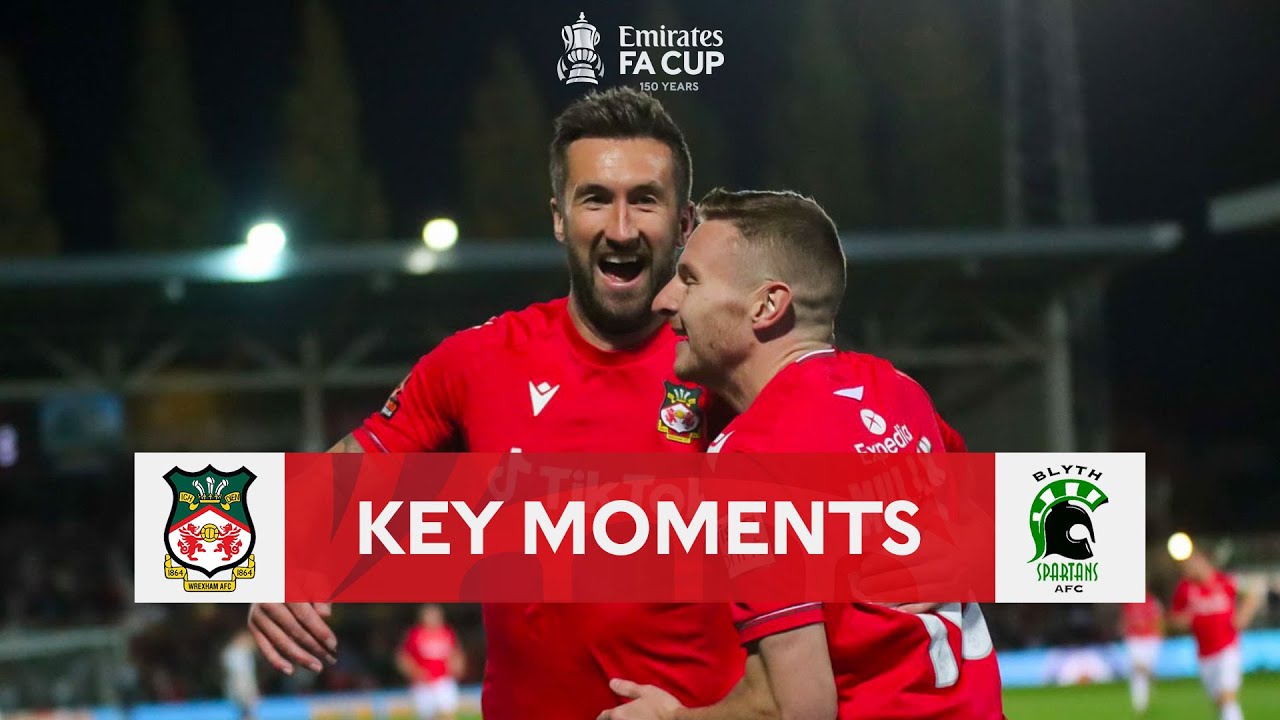 Wrexham v Blyth Spartans | Key Moments | Fourth Qualifying Round Replay | Emirates FA Cup 2022-23