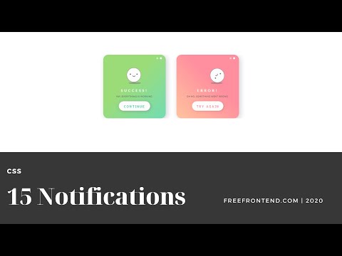 15 CSS Notifications