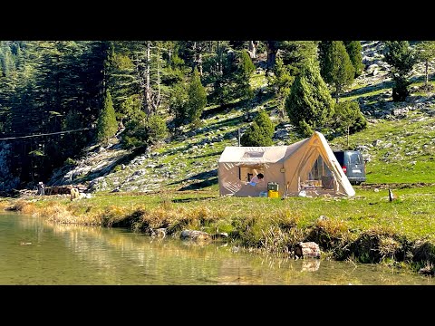 AKARSU KENARINDA BUNGALOV ÇADIRLA KAMP