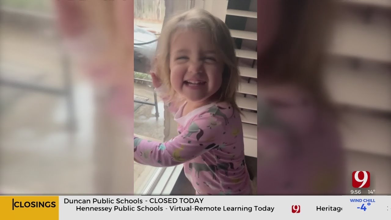 News 9 Meteorologist Lacey Swope's Daughter Brooklyn Is Excited For Snow