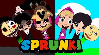 Incredibox Sprunki Oc - News Characters 2 Wednesday Addams , Baldi ,Masha And Bear , Rabbyd