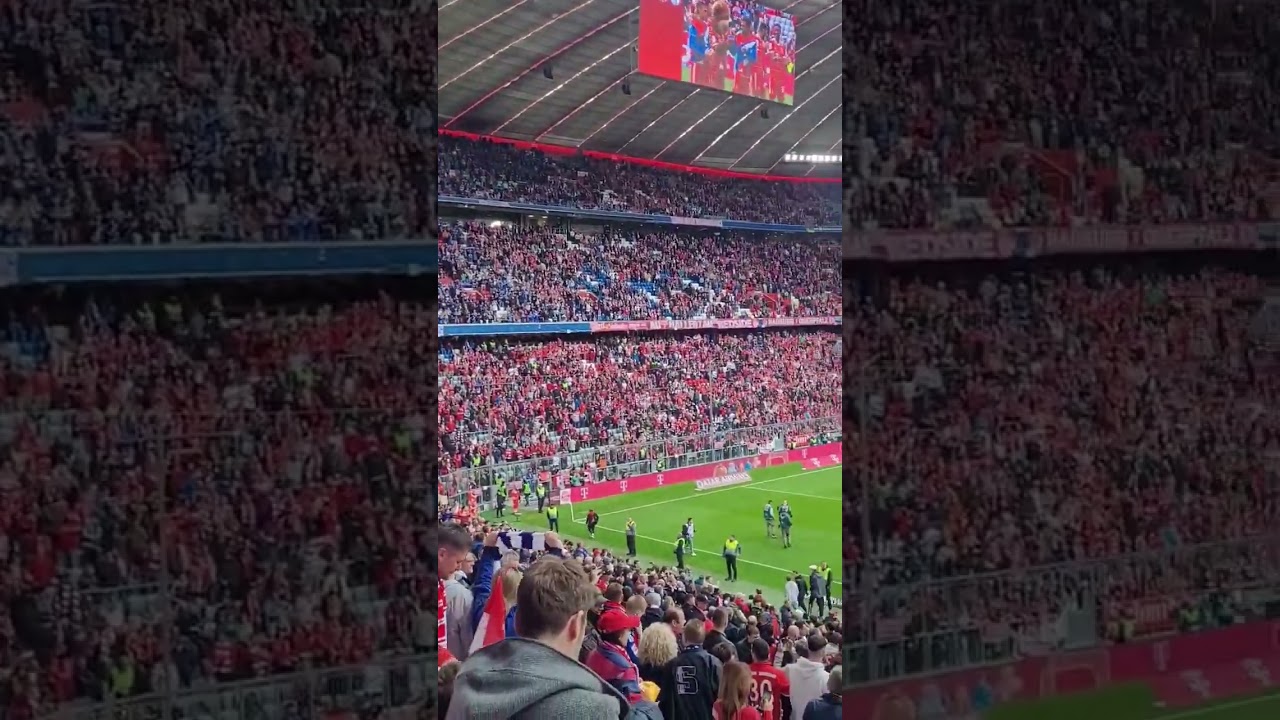 Trotz Niederlage gegen Bayern  schwören die Fans ihr Team auf die letzten beiden Spiele ein 