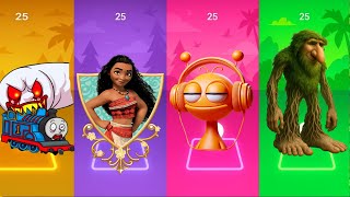 Spider Thomas 🆚 Disney Moana 🆚 Incredibox Sprunki 🆚 Italian Brainrot - Coffin Dance