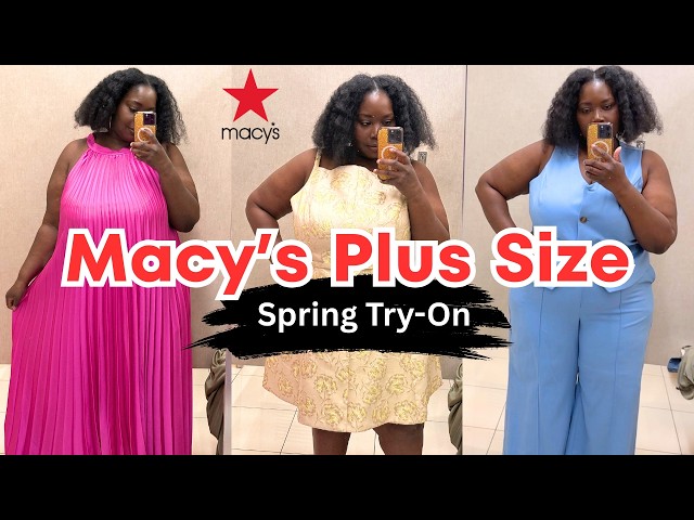 New Macy's Plus Size Clothing Try-On | Spring Fashion - YouTube New Macy's Plus Size Clothing Try-On | Spring Fashion - YouTube
