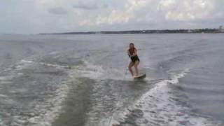 My Mom's Fabulous Wake Surf Wipe Out!