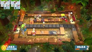 Overcooked! All You Can Eat - The Lost Morsel 1-1 (2 players) Score: 2504