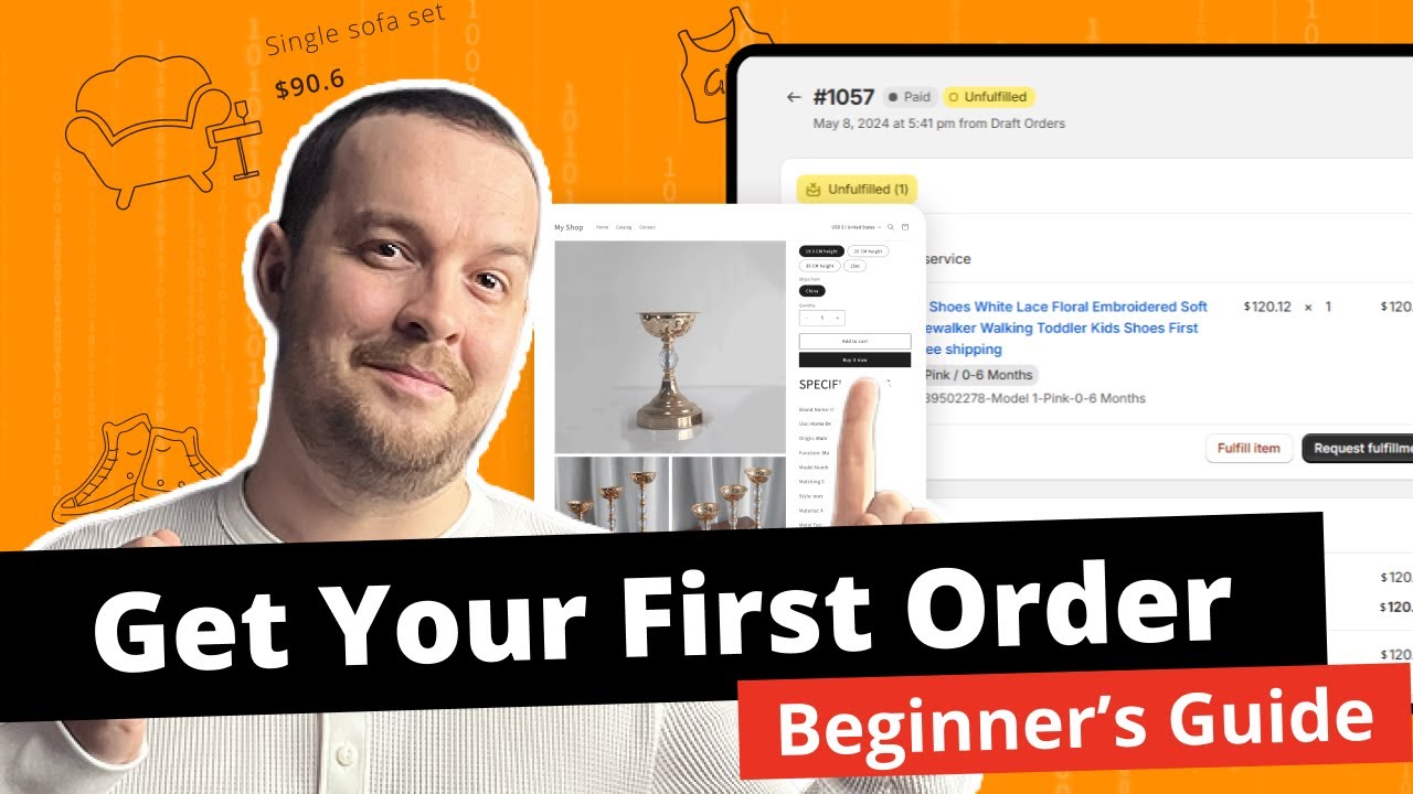 How to Get Your First Dropshipping Order Beginner's Guide - YouTube