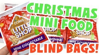 CHRISTMAS THEMED LITTLE SHOP MINIATURES?! | Coles Little Shop Mini