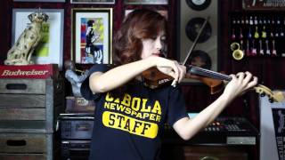 Video thumbnail of "비내리는 호남선 - Electric violinist Jo A Ram"