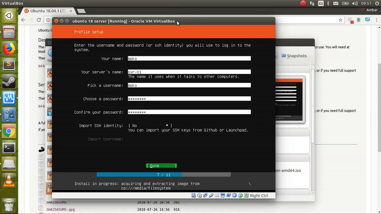 How to install ubuntu server 18.04 on Virtualbox - YouTube