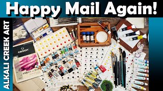 Opening A LOT of Happy Mail!  So many watercolors and other fun goodies!