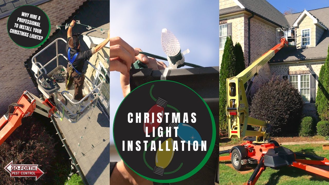 Learn how to Professionally Install Christmas Lights // Pest Control