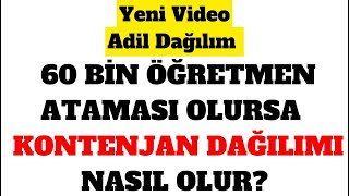 60 Bin Öğretmen Ataması Olursa Kontenjan Dağılımı Nasıl Olur?
