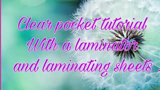 Clear pocket tutorial for travelers notebooks