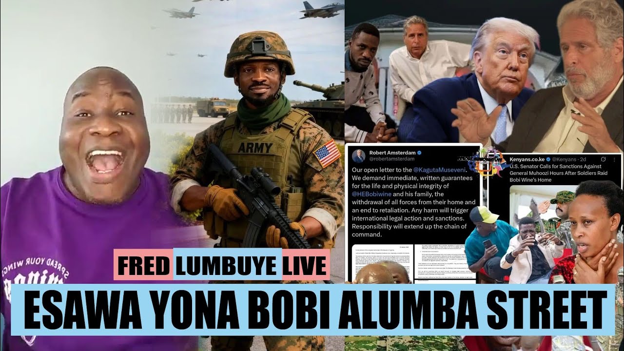 Fred Lumbuye Live: Esawa Yona Bobi Wine Alumba Street - YouTube