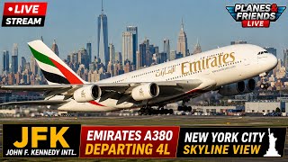 🔴 JFK/KJFK LIVE FROM NEW YORK | SKYLINE PLANE SPOTTING WITH RUNWAY 4 OPS