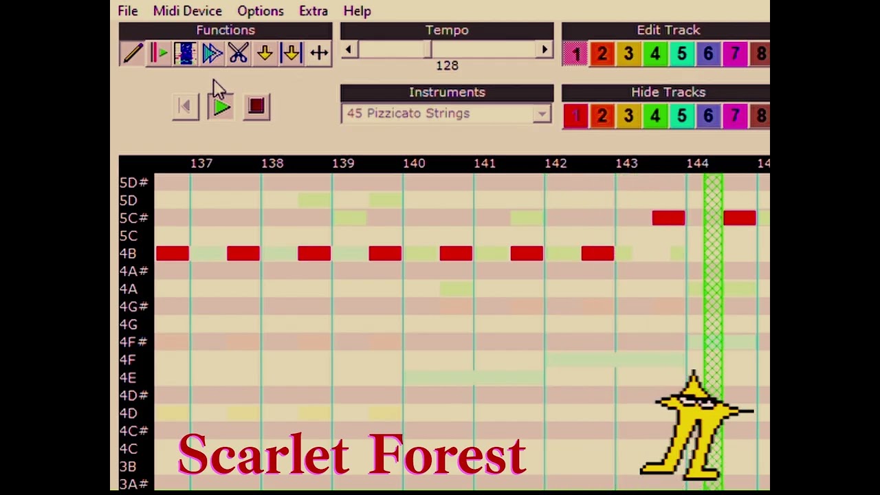 scarlet forest - deltarune (music maker recreation)