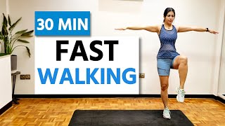 FAST Walking in 30 minutes | Fitness Videos | Walk at Home