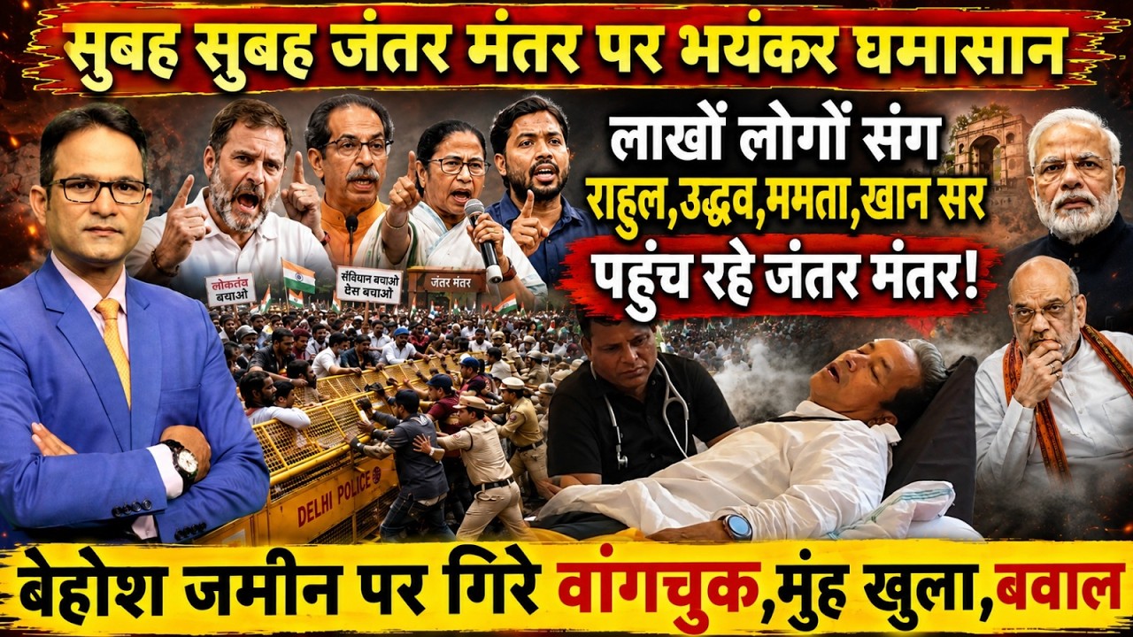Cockroach Janta Party | The Rajneeti | CJP Protest Jantar Mantar | Abhijeet Dipke | Rahul Gandhi