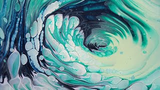 278 Acrylic Pouring - Cloud Pour - Easy Recipe And Results - Full Details As Always