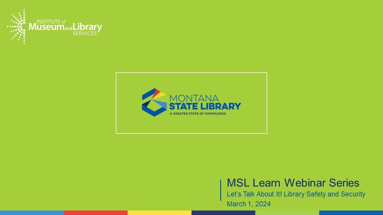 Let's Talk About It! Library Safety and Security
