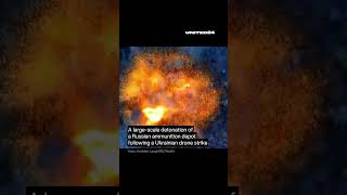 Large Detonation of Russian Ammunition Depot #warinukraine