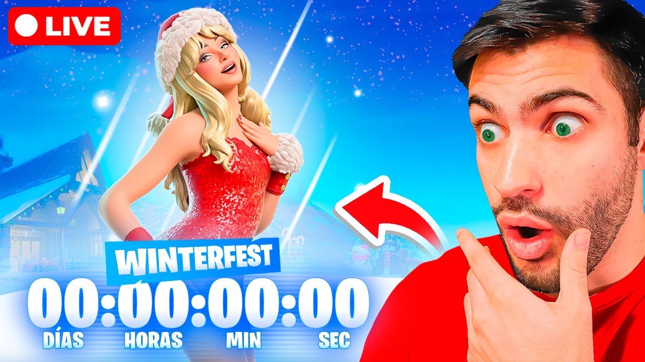 🔴 Fortnite WINTERFEST *UPDATE* & SPONGEBOB OUT NOW! FREE SKINS (LIVE)