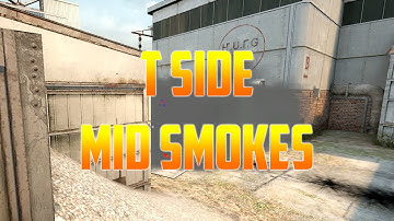 CS:GO - Cache Mid Smokes Tutorial (T side)(Take control of mid)