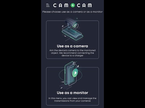 Video instruction Cam&Cam CCTV and Baby monitor app