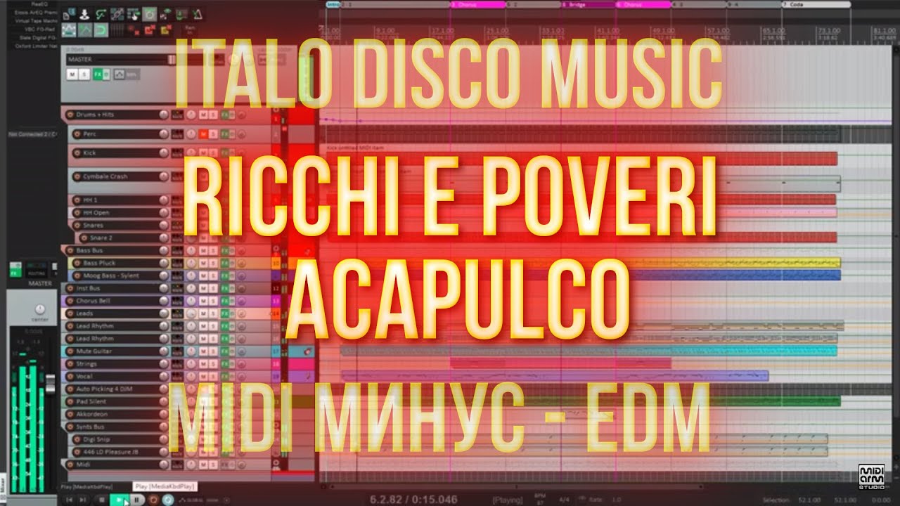 Ricchi e Poveri - Acapulco. Italo Disco. MIDI минус. VST синтезаторы. EDM Music