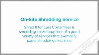 On-Site Shredding Service