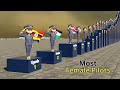 Countries by Number of FEMALE Pilots