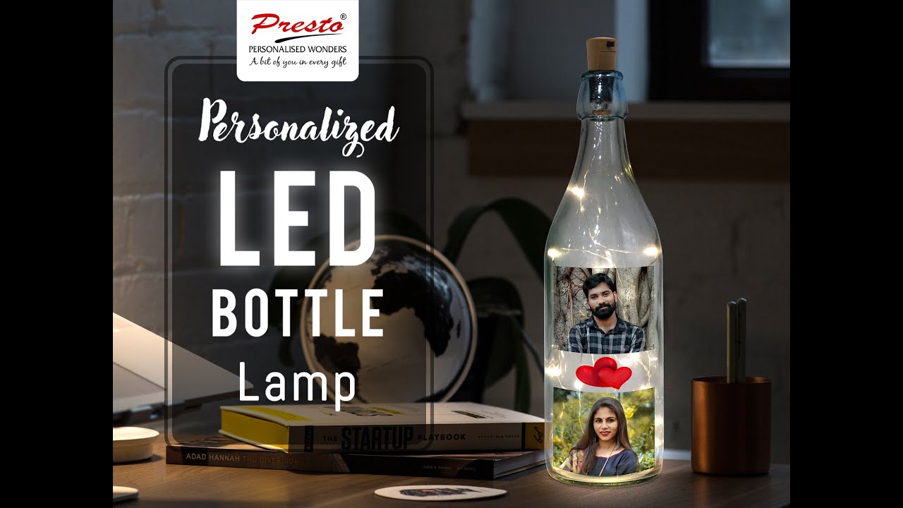 Personalized LED Glowing Bottle Lamp
