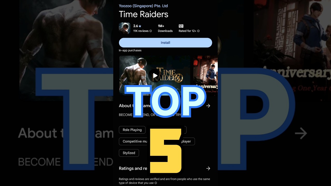 Top 5 Best Android Game 