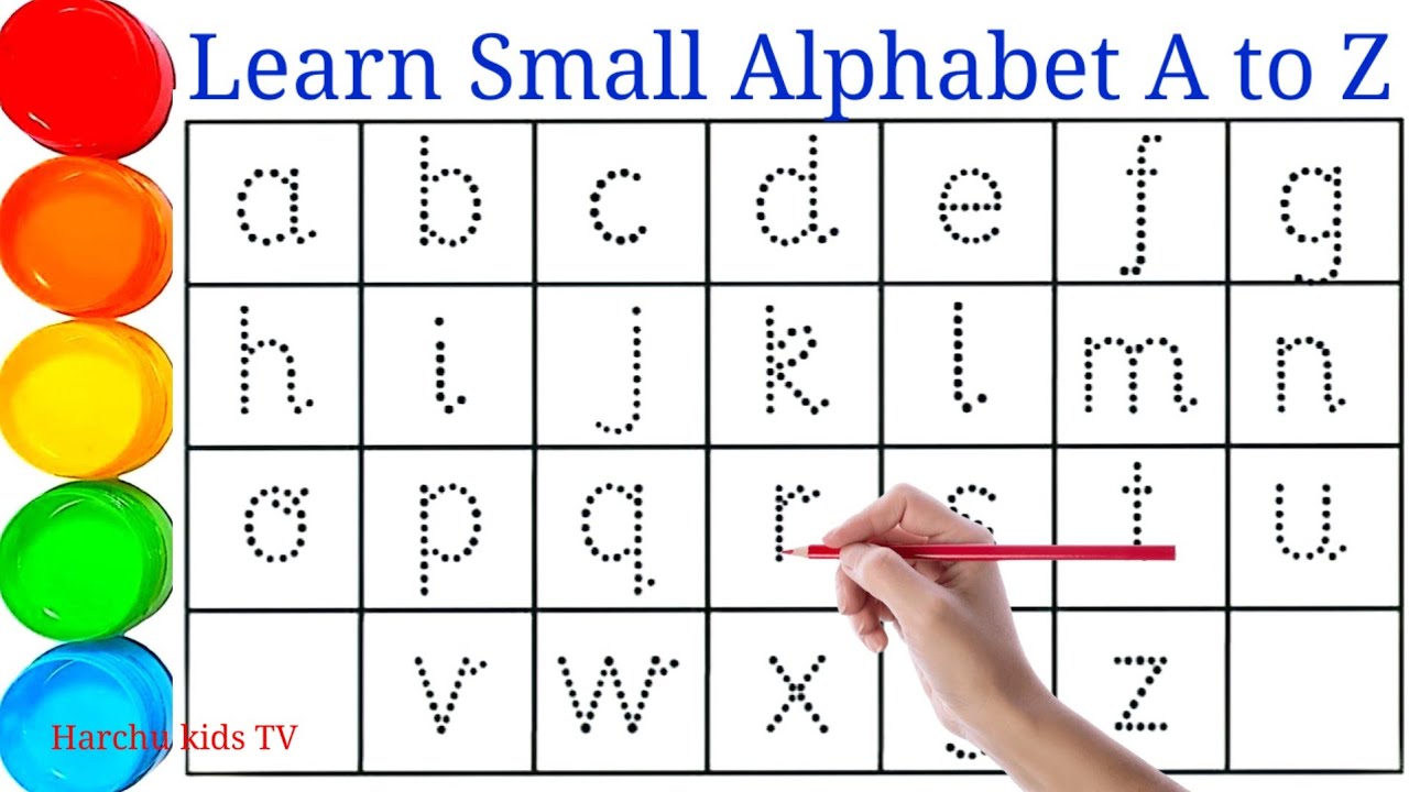 Small Alphabet A to Z | learn abcd Song | Harchu kids TV