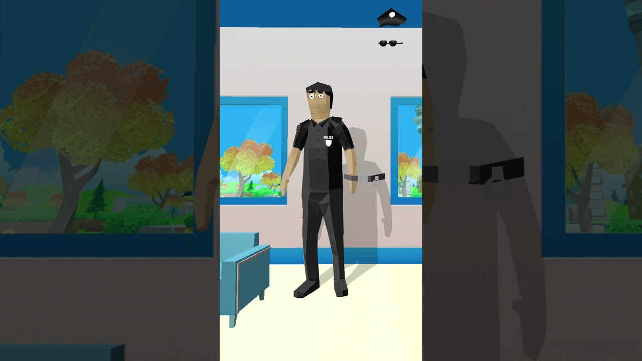 jack becomes black police officer in Dude Theft Wars