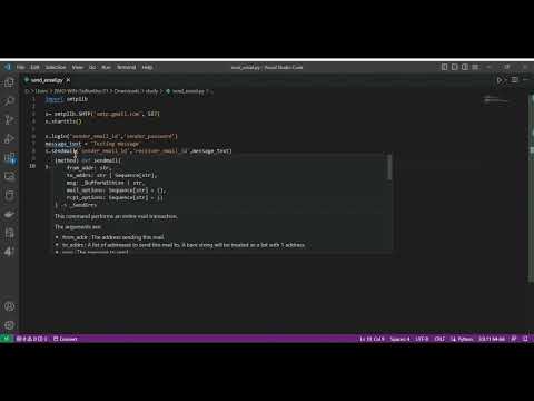 Send email using Python
