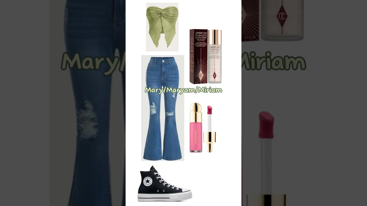 what i think your aesthetic outfit is based off of your name