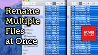 Rename Multiple Files at Once in Mac OS X Yosemite [How-To]
