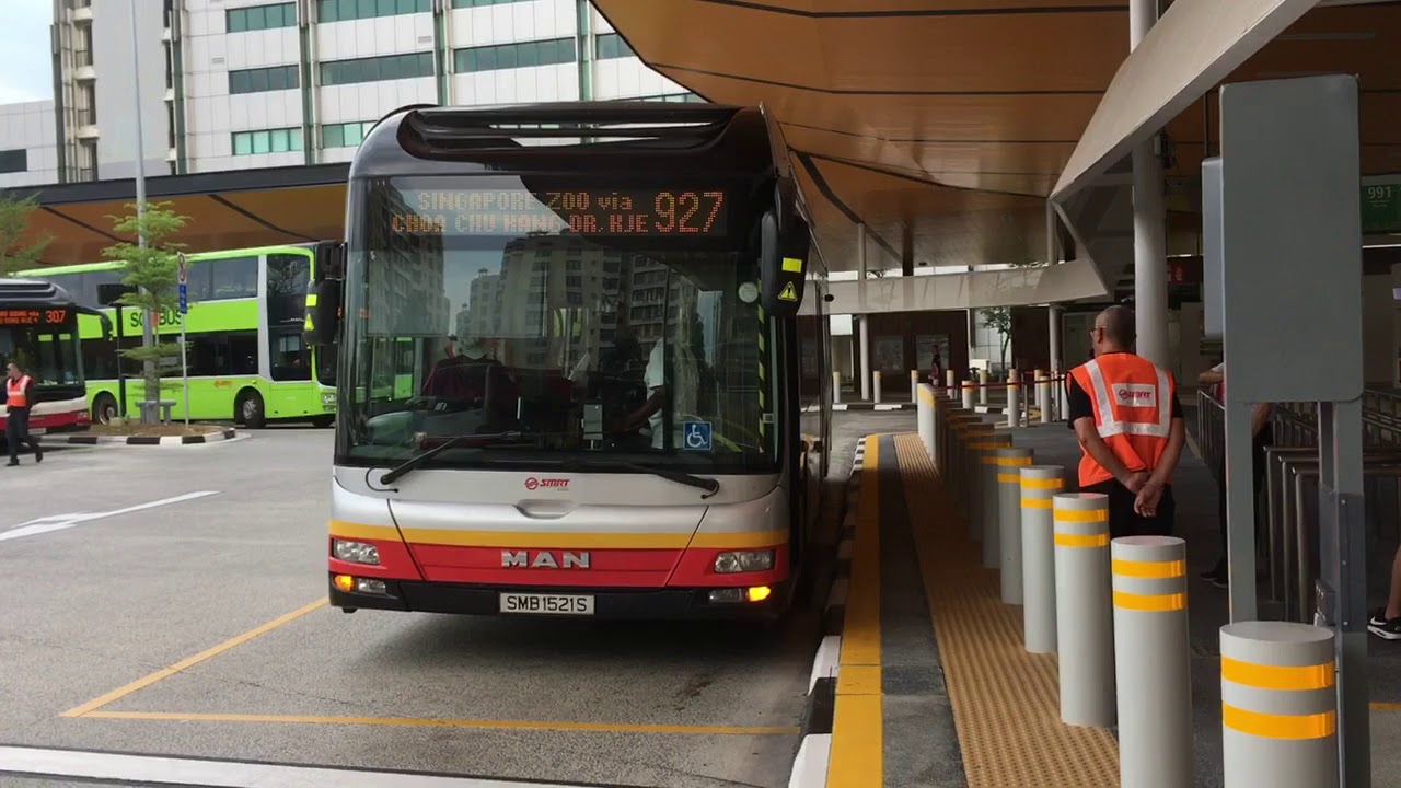 SMRT Buses MAN NL323F A22 (Batch 3) SMB1521S on Service 927 at Choa Chu  Kang Int - YouTube
