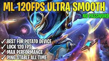 NEW !! ML 120 Fps Super Smooth Lag Fix Config | Boost Fps + Ping Booster Script | Patch All Star ML