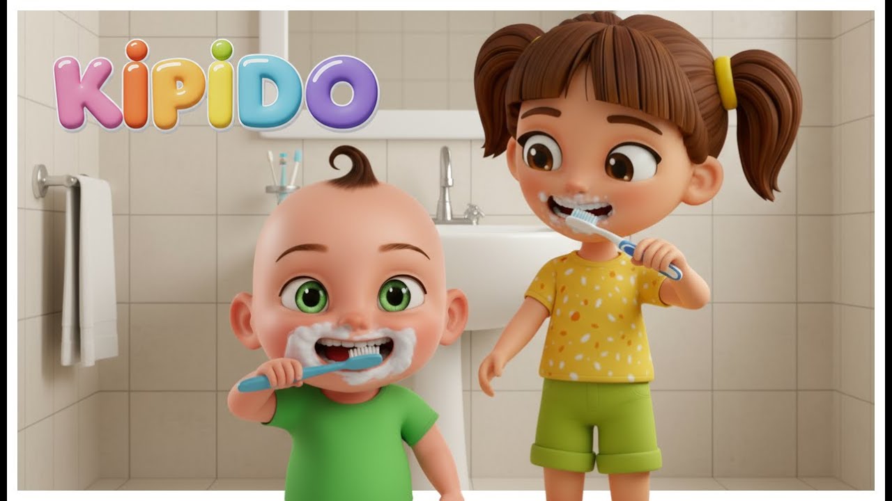 Time to Brush and Sparkle Those Pearly White Teeth! Baby Shark - Song For Kids