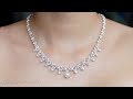 'Beautiful In White' wedding necklace. How to make beaded jewelry. Beading tutorial