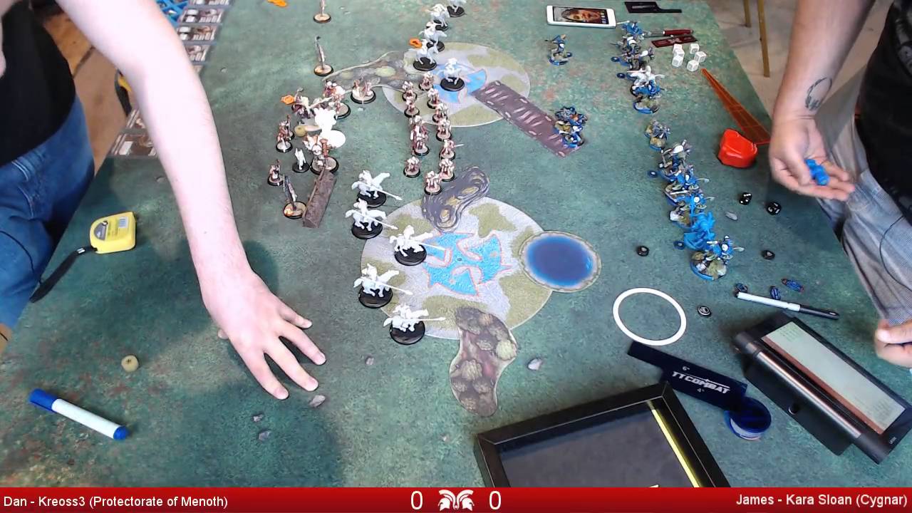 Kreoss3 vs Kara Sloan - Warmachine & Hordes Mk3 Battle Report 08/07/2016