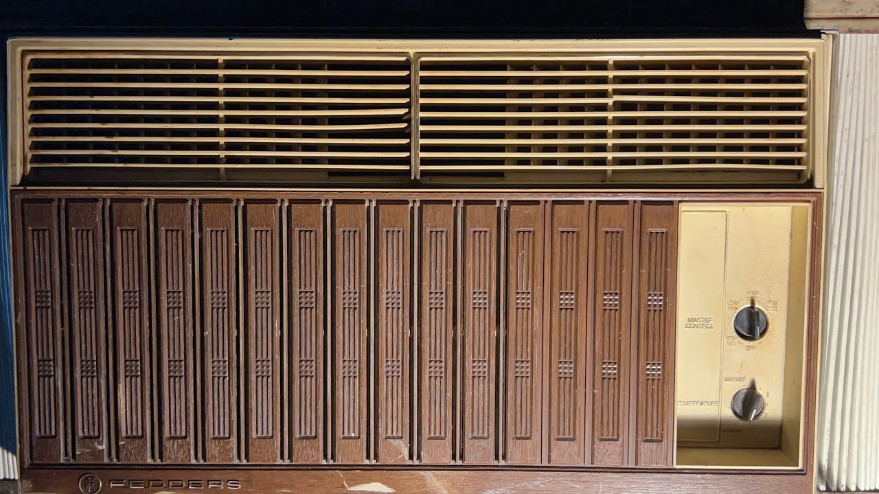 Винтажный комнатный кондиционер Fedders Small Chassis начала 1970-х годов мощностью 8000 БТЕ с ре...