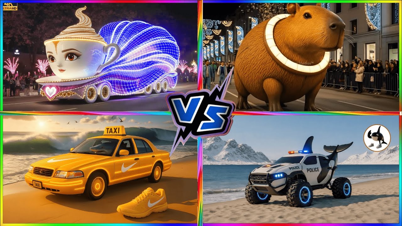 BRAINROT EXTINCTION TRUCKS 🆚 BRAINROT CAR 🆚 BRAINROT MOTORCYCLE - Tiles Hop EDM Rush!