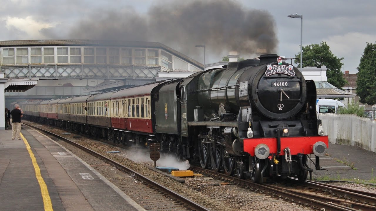 46100 'Royal Scots' at Bridgwater with The Torbay Express on 10th July 2016