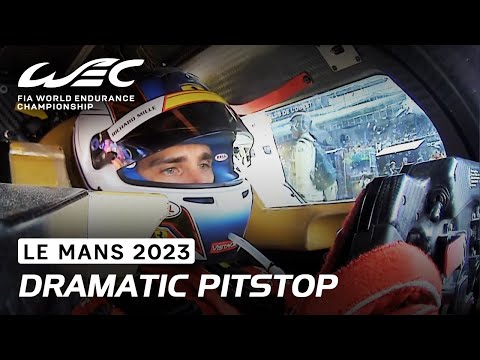 Dramatic Last Pitstop For The Ferrari Hypercar 51 I 2023 24 Hours Of Le Mans I FIA WEC 