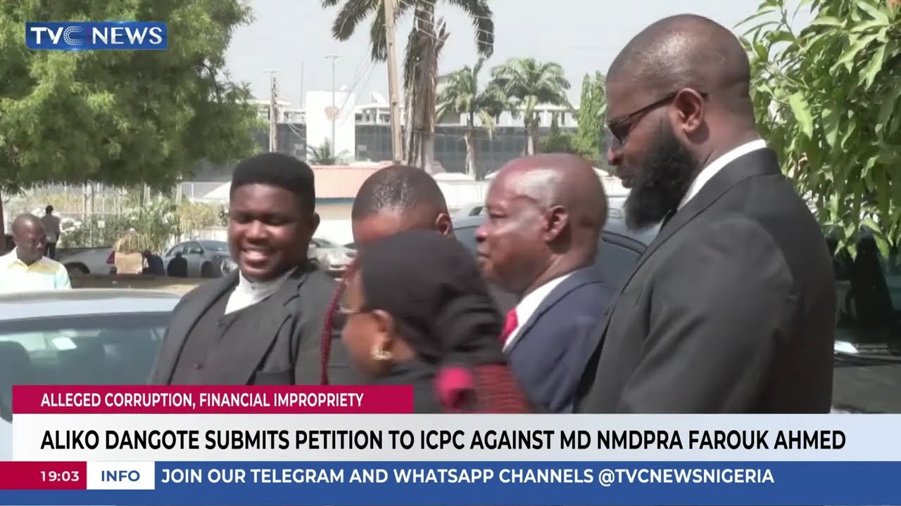 Aliko Dangote Submits Petition To ICPC Against MD NMDPRA Farouk Ahmed